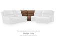 DeepWakes Power Reclining Sectional with Chaise - Discount Furniture World (Burlington,NC)