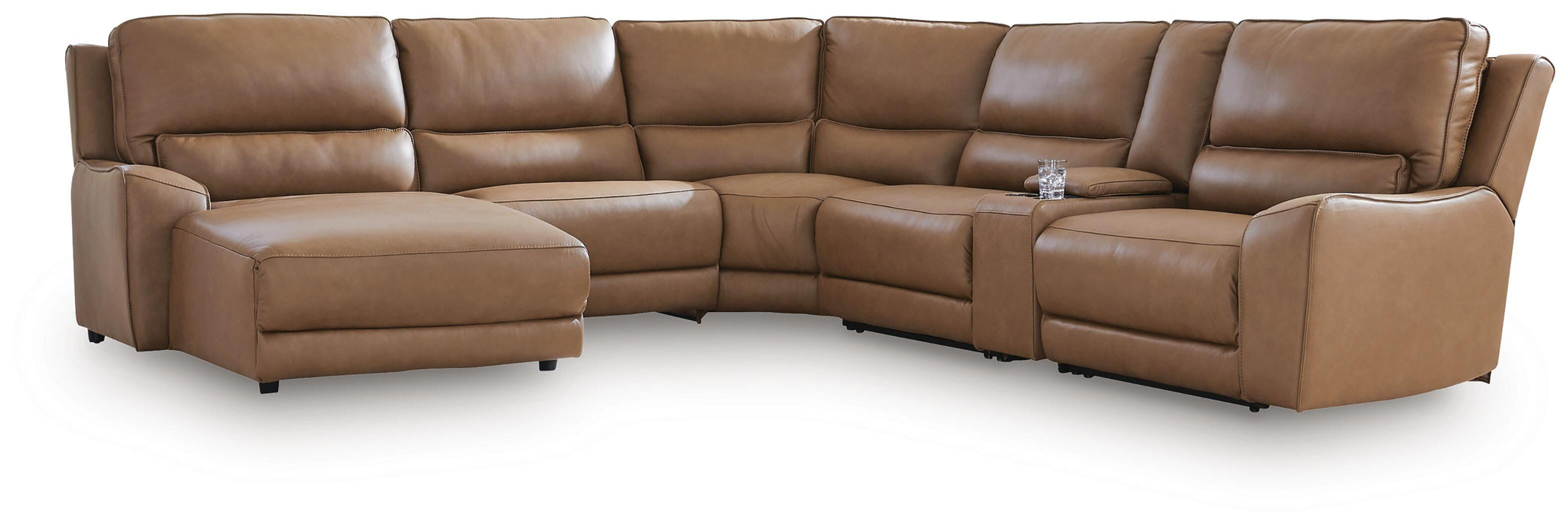 DeepWakes Power Reclining Sectional with Chaise - Discount Furniture World (Burlington,NC)