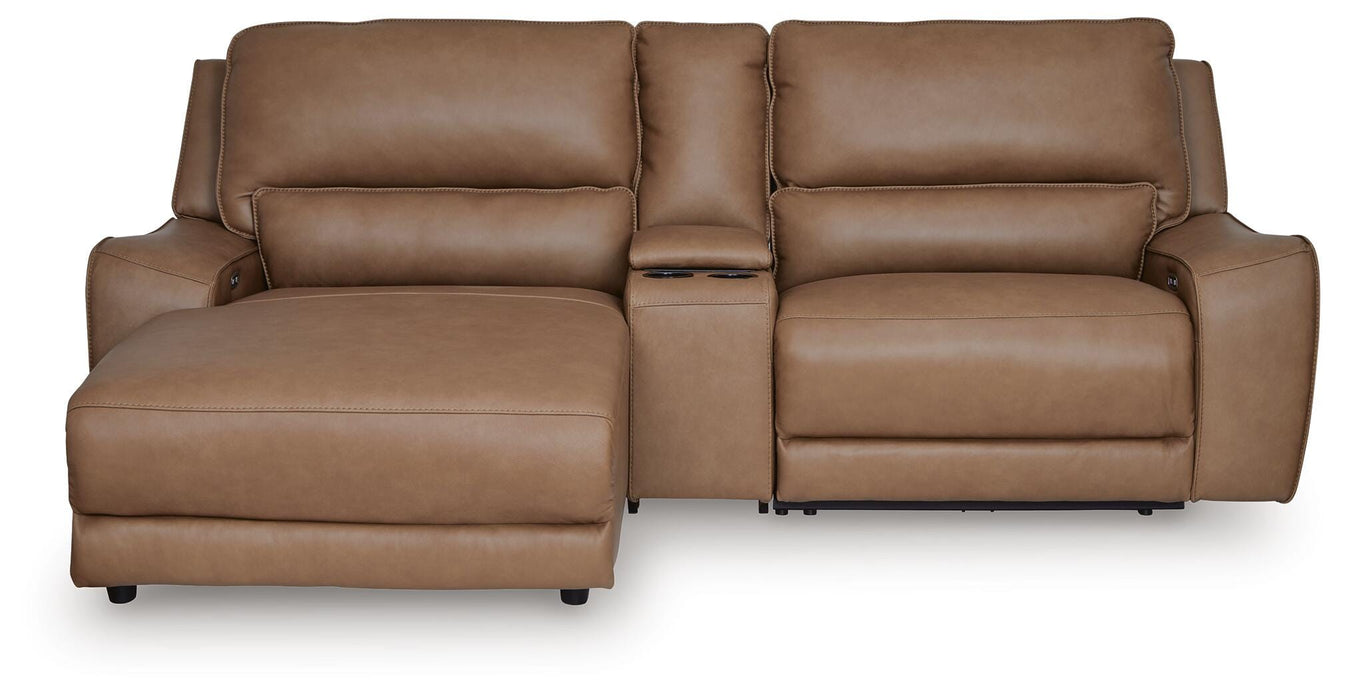 DeepWakes Power Reclining Sectional with Chaise - Discount Furniture World (Burlington,NC)