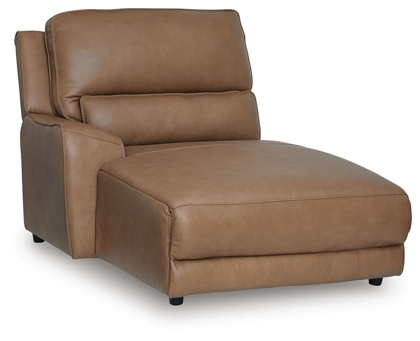 DeepWakes Power Reclining Sectional with Chaise - Discount Furniture World (Burlington,NC)