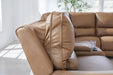 DeepWakes Reclining Sectional with Storage Console - Discount Furniture World (Burlington,NC)