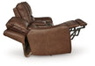 DeepWakes Power Reclining Loveseat with Console - Discount Furniture World (Burlington,NC)