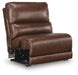 DeepWakes Reclining Sectional with Storage Console - Discount Furniture World (Burlington,NC)