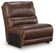 DeepWakes Reclining Sectional with Storage Console - Discount Furniture World (Burlington,NC)