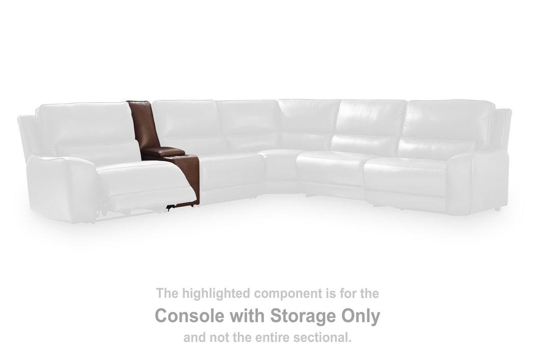DeepWakes Power Reclining Sectional with Chaise - Discount Furniture World (Burlington,NC)