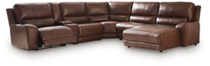 DeepWakes Power Reclining Sectional with Chaise - Discount Furniture World (Burlington,NC)