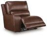 DeepWakes Reclining Sectional with Storage Console - Discount Furniture World (Burlington,NC)