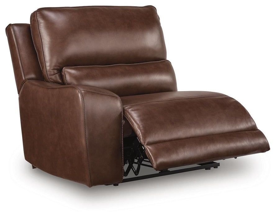 DeepWakes Power Reclining Sectional with Chaise - Discount Furniture World (Burlington,NC)