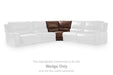 DeepWakes Reclining Sectional with Storage Console - Discount Furniture World (Burlington,NC)