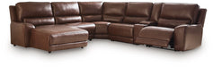 DeepWakes Power Reclining Sectional with Chaise - Discount Furniture World (Burlington,NC)