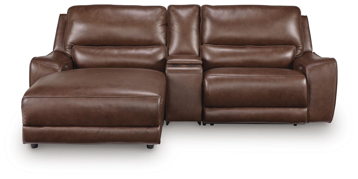 DeepWakes Power Reclining Sectional with Chaise - Discount Furniture World (Burlington,NC)
