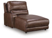 DeepWakes Power Reclining Sectional with Chaise - Discount Furniture World (Burlington,NC)