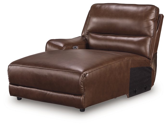 DeepWakes Power Reclining Sectional with Chaise - Discount Furniture World (Burlington,NC)