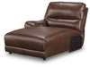 DeepWakes Power Reclining Sectional with Chaise - Discount Furniture World (Burlington,NC)