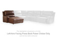DeepWakes Power Reclining Sectional with Chaise - Discount Furniture World (Burlington,NC)