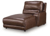 DeepWakes Power Reclining Sectional with Chaise - Discount Furniture World (Burlington,NC)