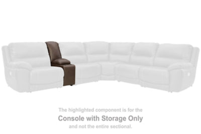 Dunleith Power Reclining Loveseat with Console - Discount Furniture World (Burlington,NC)
