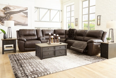 Dunleith Power Reclining Sectional - Discount Furniture World (Burlington,NC)