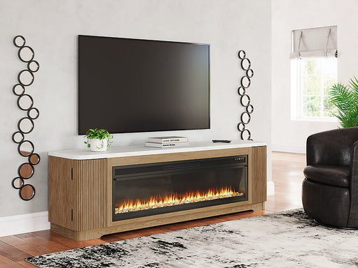 Camdill 80" TV Stand with Electric Fireplace - Discount Furniture World (Burlington,NC)