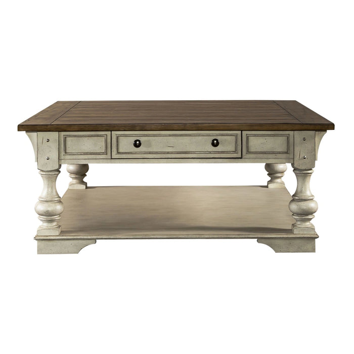 Morgan Creek Cocktail Table in Antique White image