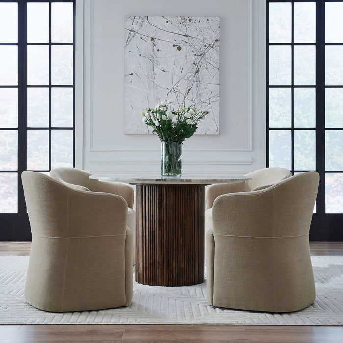 Accent Dining Accent Dining Chair w/ Casters - Wicker image