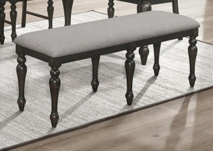 Crown Mark Furniture Hilara Bench in Dark Brown image