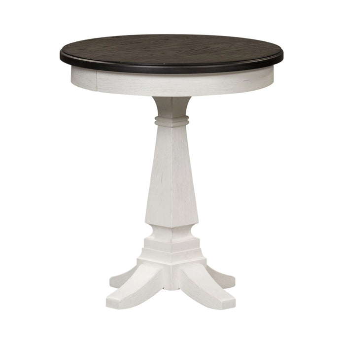 Allyson Park Chair Side Table in Wirebrushed White image
