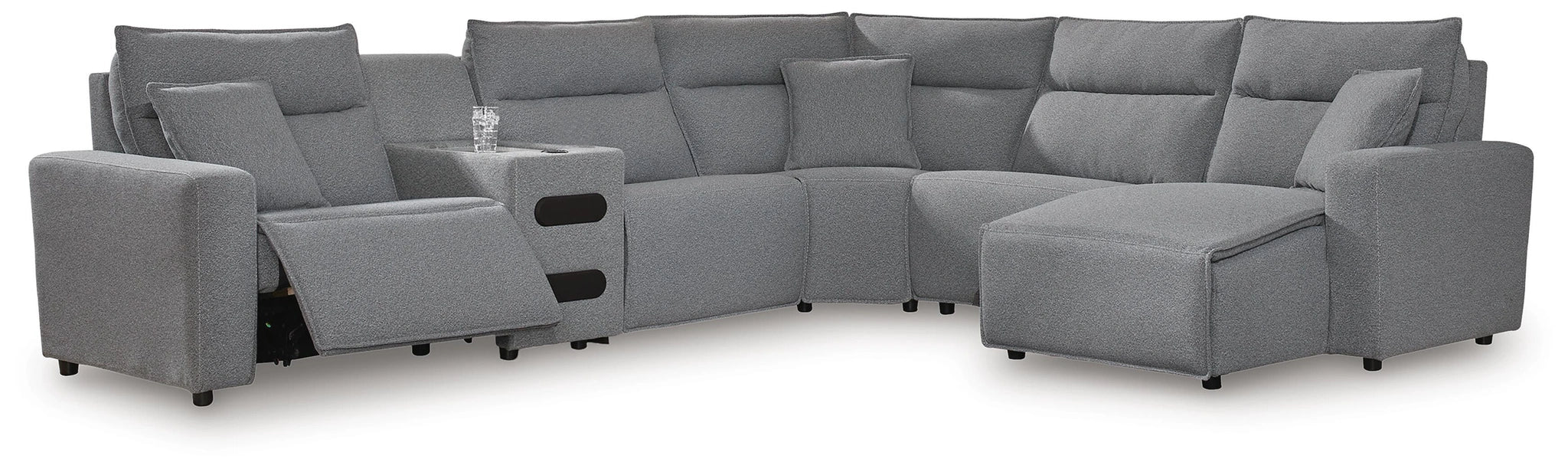 Modmax II Reclining Sectional with Chaise and Audio Console