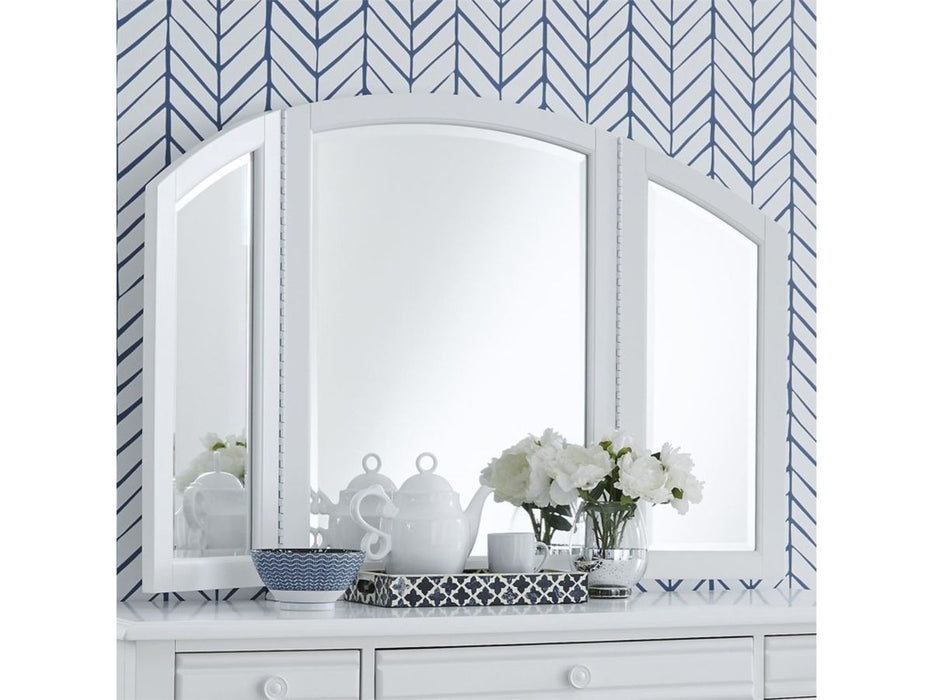 Liberty Furniture Summer House Vanity Mirror in Oyster White
