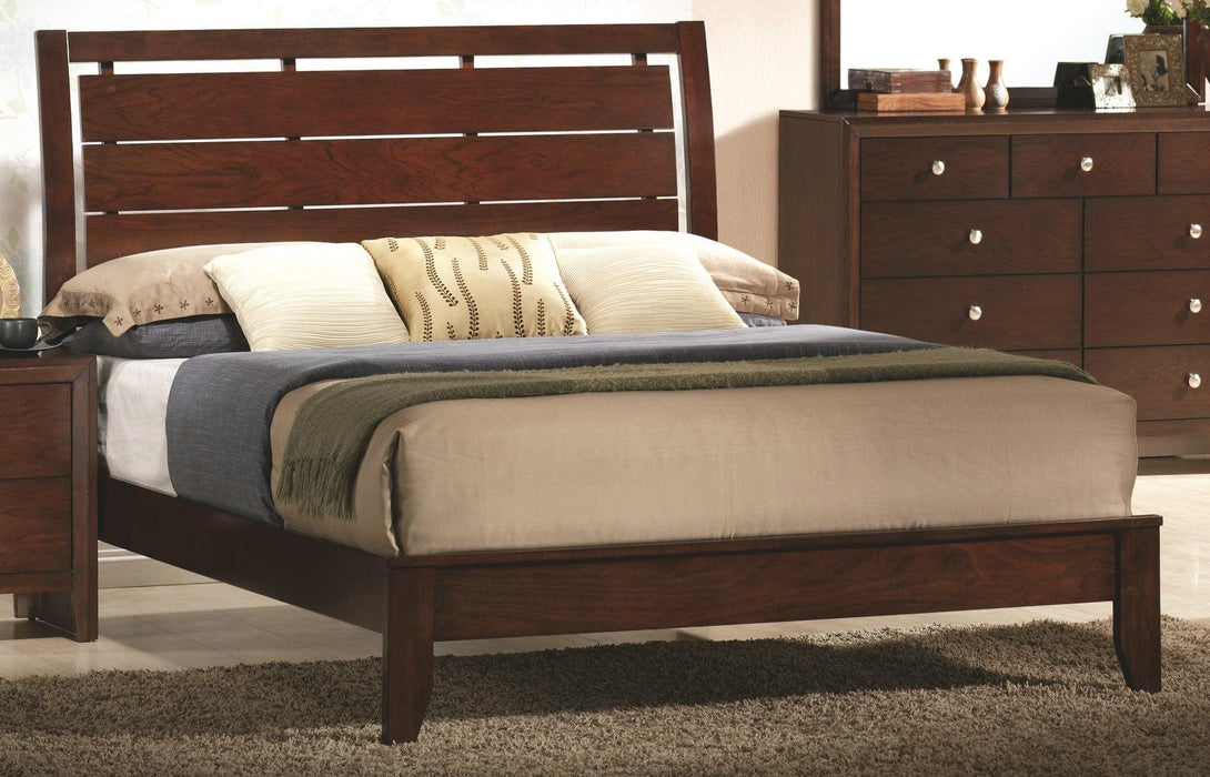 Crown Mark Furniture Evan Twin Bed in Warm Brown image