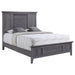 Crown Mark Sarter King Panel Bed in Weathered Gray image