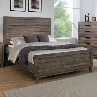 Crown Mark Tacoma King Panel Bed in Brown image