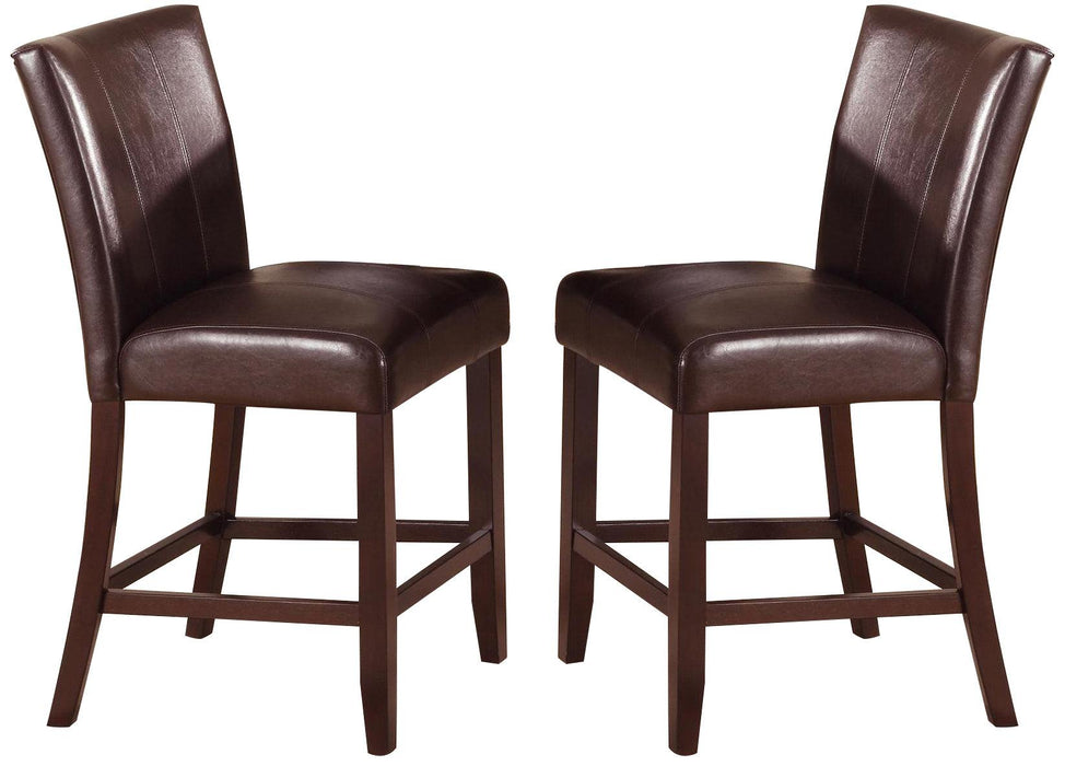 Crown Mark Ferrara Counter Height Chair in Dark Brown (Set of 2) 2723S-24 image