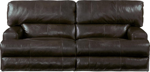 Catnapper Wembley Power Headrest Lay Flat Reclining Sofa in Chocolate image